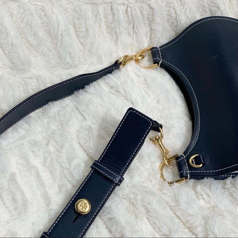Tory Burch James Awning stripe saddle bag - Picture 15 of 16
